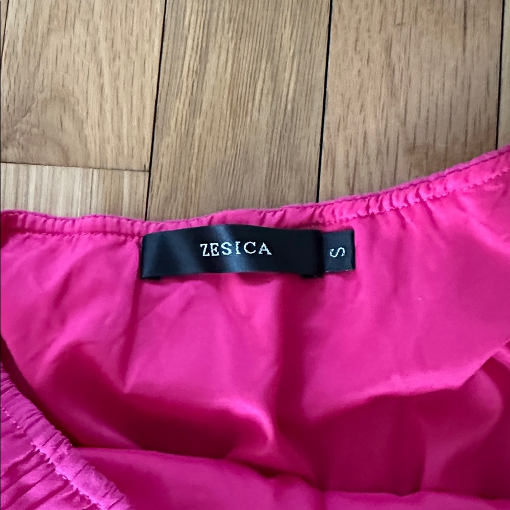 ZESICA Pink Tiered One-Shoulder Dress - Picture 3 of 4